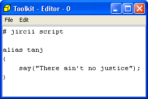 Shows Toolkit built-in editor